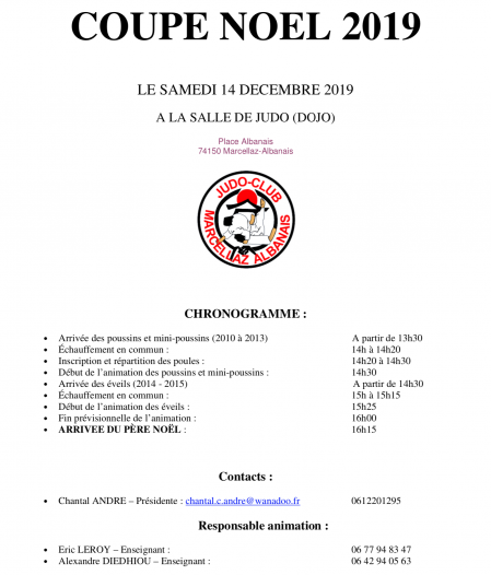 Coupe de noe l 2019