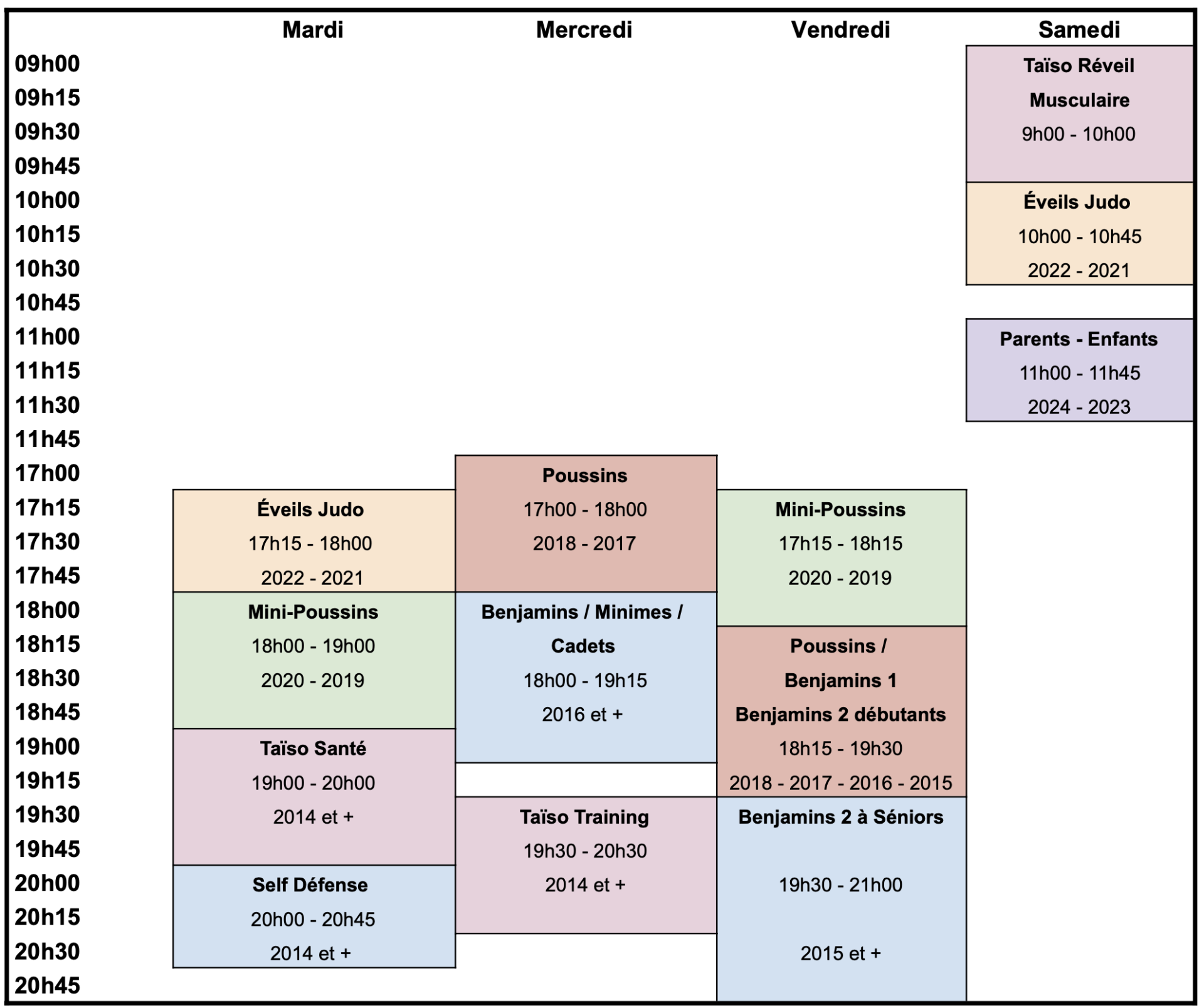 Planning judo 2026